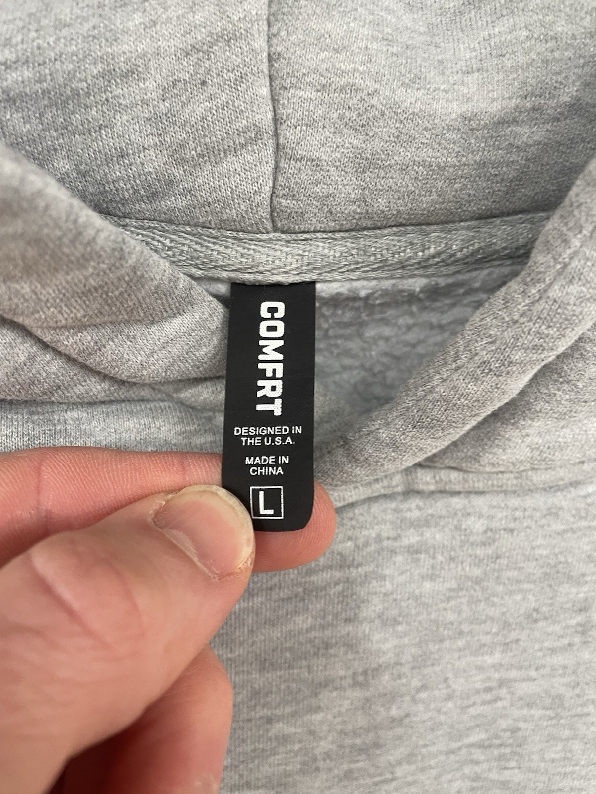 Comfrt coordinate grey viral unisex hoodie large gray oversized baggy