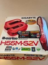 Gigabyte GA-H55M-S2V W/Intel Core i5-760 CPU/fan LGA1156 mATX Motherboard cables