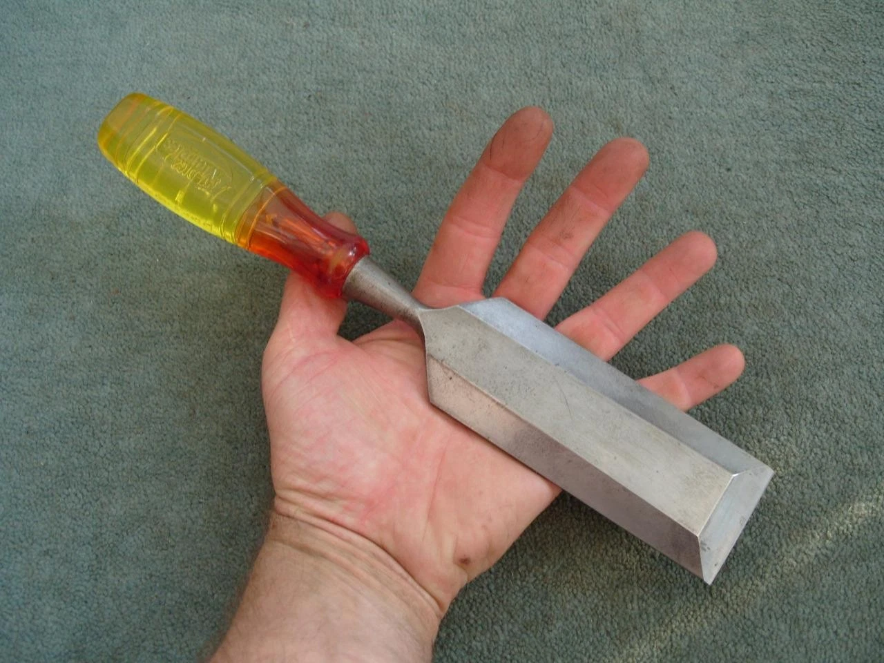 Large 2" wide bevel edged chisel by Marples