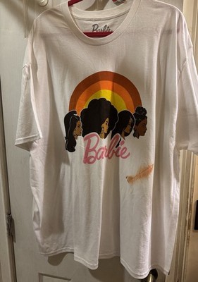 Womens Barbie T-shirt White Size 3x