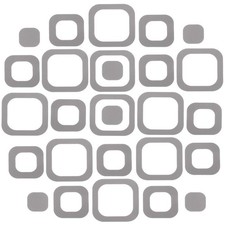 20 Pieces Adhesive Square Bath Treads Non-Slip Bathtub Stickers Non Slip Gray