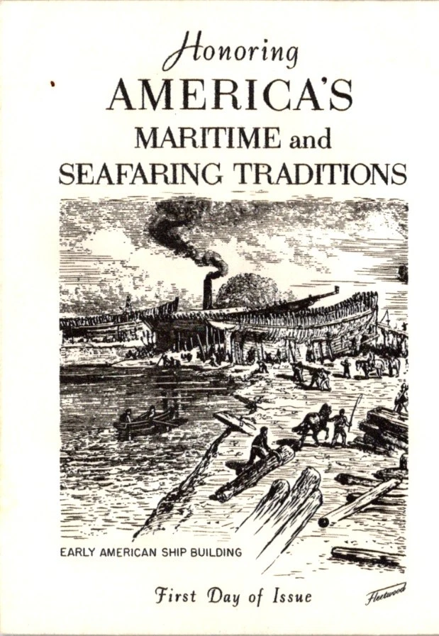 USPS Scott 1095 FDC America's Maritime & Seafaring Traditions Fleetwood c1957 - Image 2 of 4