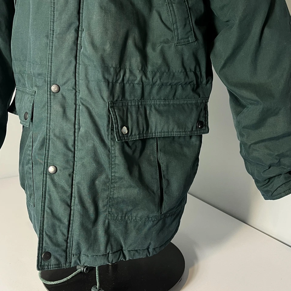 Parka de Colección Moose Creek Para Hombres L Verde Forro Acolchado Invierno Abrigo Chaqueta Foto 2 de 4