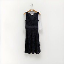 Isaac Mizrahi for Target Black Lace Empire Waist Dress M 2000s NWOT