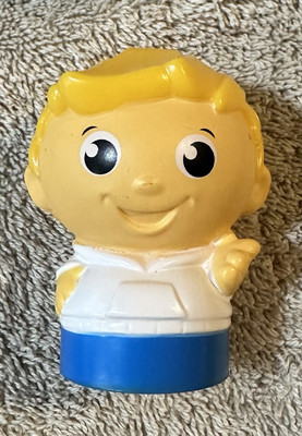 Mega Bloks First Builders Block Buddies Boy/Man Figure Blonde White Hoodie