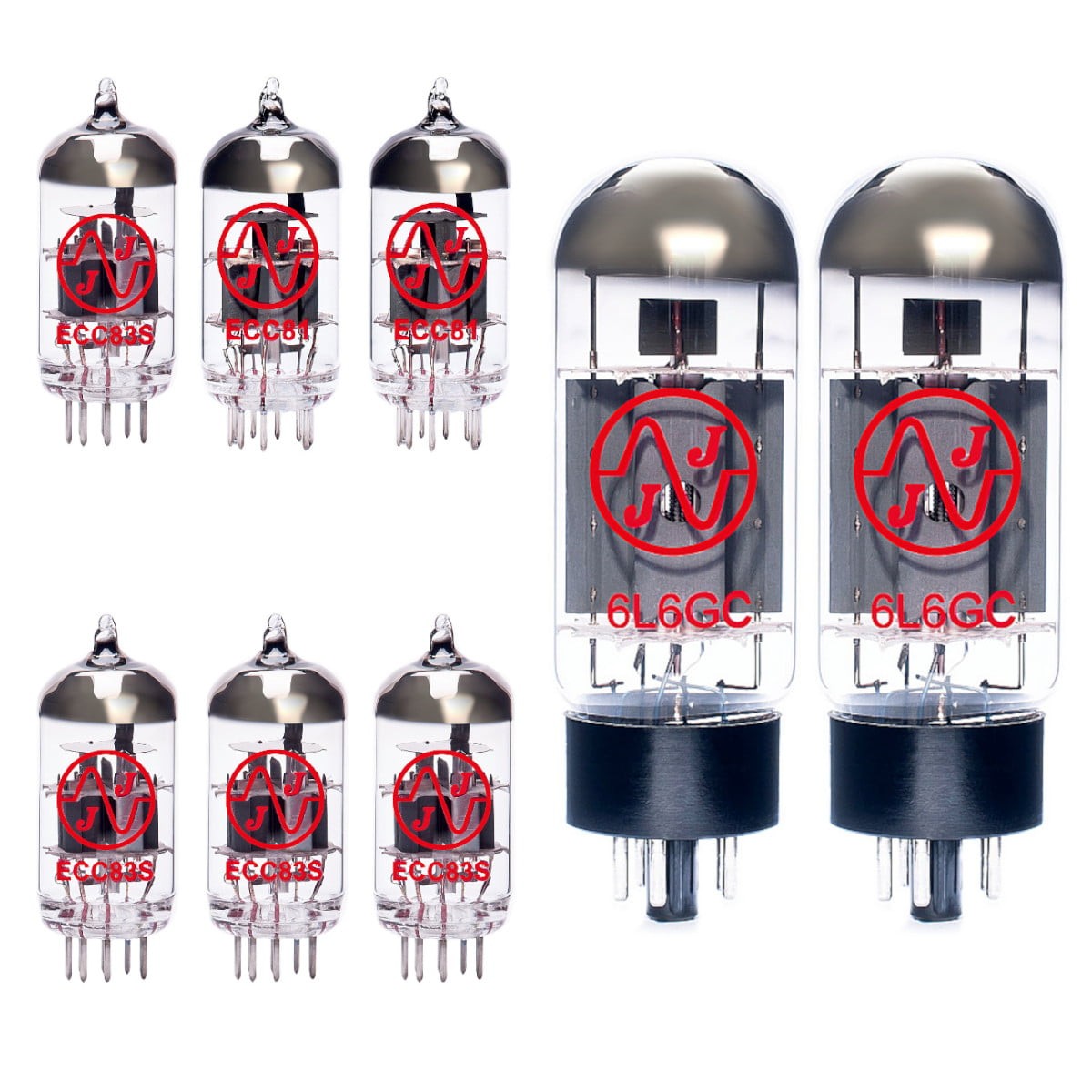 4 x ECC83 2 x ECC81 2 x Matched 6L6GC Guitar Amplifier Valve Kit 32