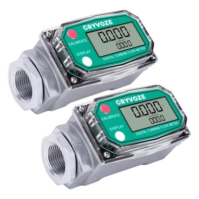 Inline NPT Flowmeter for Water, Diesel, Gas