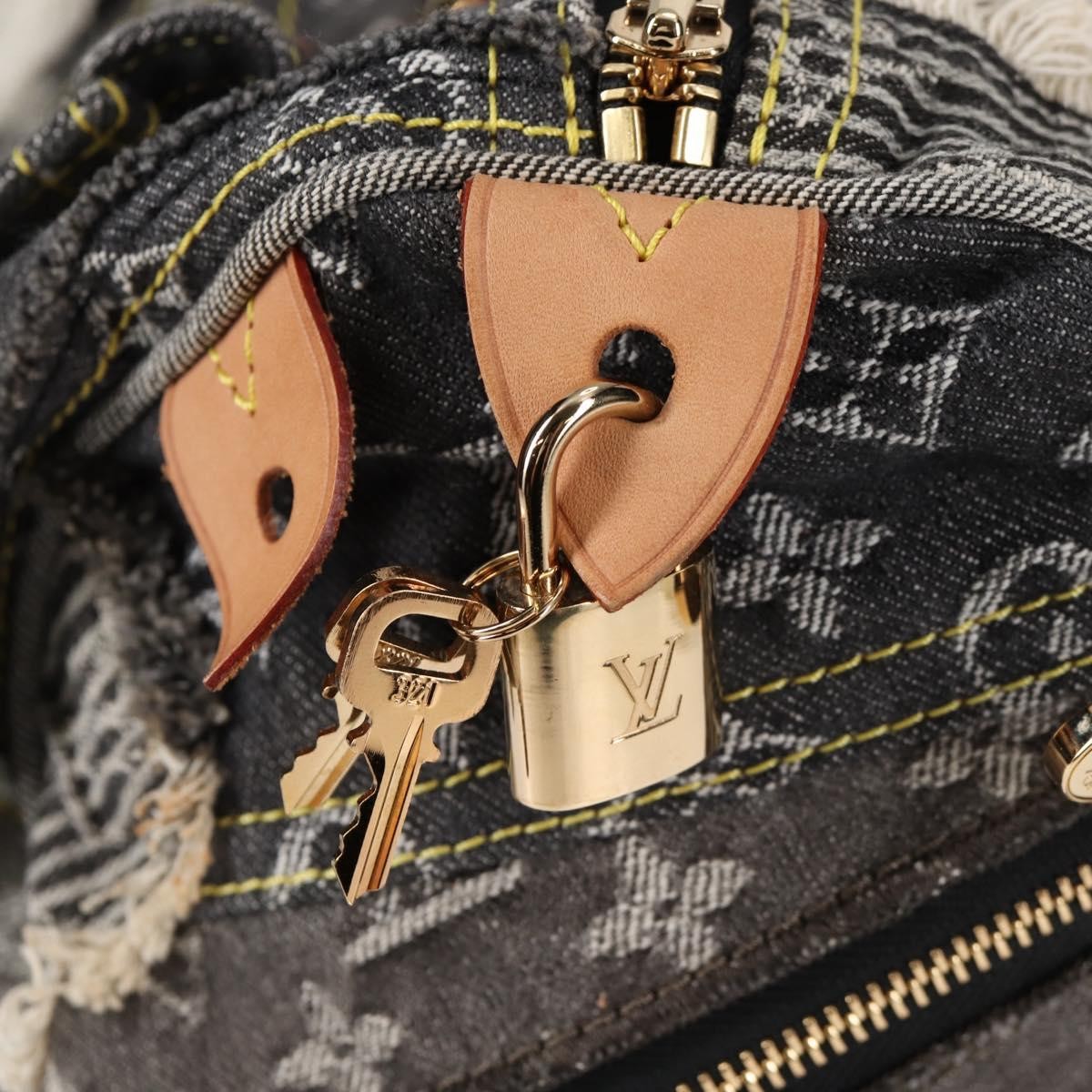 LOUIS VUITTON Monogram Denim Patchwork Speedy 30 … - image 22