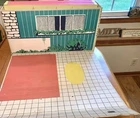 1962 Barbie Dream House Vintage Cardboard House w Paper Furniture TV Rec