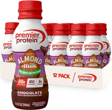 Premier Protein Almondmilk Non-Dairy Protein Shake, 20G Protein, 5G Sugar, 11.5 