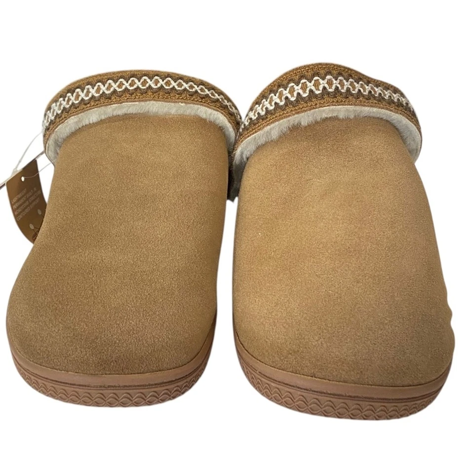 MUK LUK WOMEN'S QUIANNA LUNA CLOG SUEDE SLIPPERS Size Large NEW - Image 4 of 4