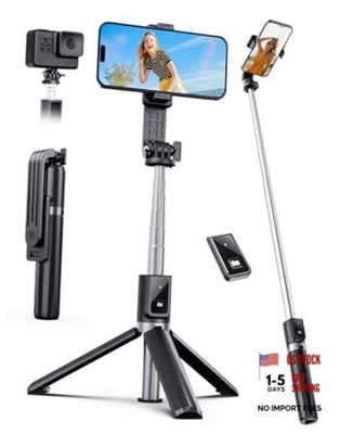 Selfie Stick Tripod with Remote, Extendable 360° Rotatable Selfie Stick 41.7''