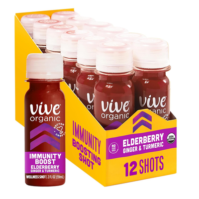 #ad Immune Support Elderberry Shot Cold Pressed Turmeric amp; Ginger Gluten Free Veg $95.71