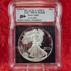 1994-P American Silver Eagle Proof ICG PR70 DCAM Austin Hutto Signed Label