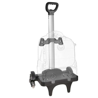 Backpack Trolley, Wheeled Cart Aluminum Alloy, Folding Trolley Cart for Schoo...