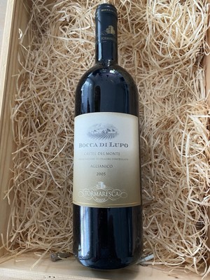 Castel del Monte/ Tormaresca:2005 er Bocca di Lupo 100% Aglianico