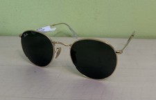 Ray Ban RB3447 01 Round Metal Gold Frame Green Classic 50-21-145