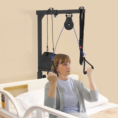 Multifunctional Standing Frame & Stand Up Assist Bar, Bed Lift for Elderly Black