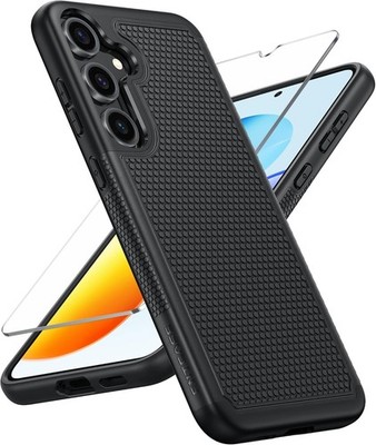For Samsung Galaxy S25 Case with Dual Layer Shockproof, Rugged Textured Cover