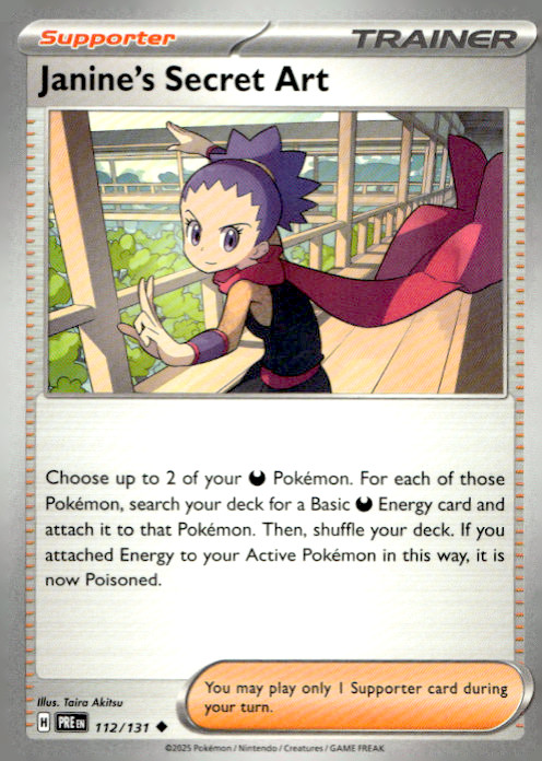 Janine's Secret Art Uncommon SV: Prismatic Evolutions 112/131 NM