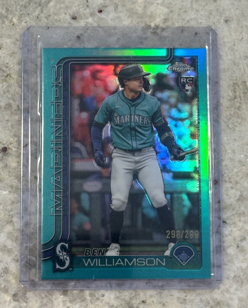 2025 Topps Chrome Update Series - Ben Williamson #USC168 Teal Refractor /299