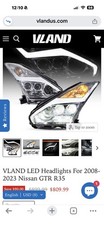 2008-2023 Nissan GT-R R35 Vland Headlight Assembly
