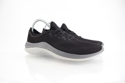 Crocs Men's Literide Pacer Lace-up Sneakers Size 8 Black Gray Shoes Rubber