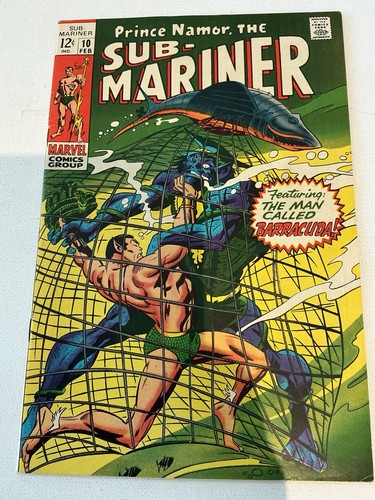 SUB-MARINER #10 FEB 1969 1ST APPEARANCE KARTHON Barracuda NM