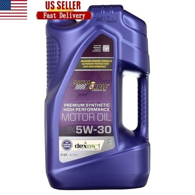 High Performance Full Synthetic Motor Oil 5W30 5 Quart Engine Protection New