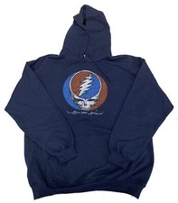 Grateful Dead Hoodie Distress Your Face Navy Hoody