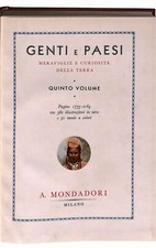 EBOND Genti e Paesi vol. 5 1934 mondadori Libro LI024213