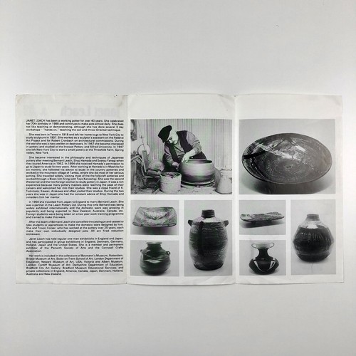 Janet Leach | Brief biography leaflet | Leach Pottery, St. Ives, c.1990s - Picture 5 of 8