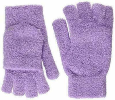 NEW Women Steve Madden Marled Flip-Top Gloves ONE SIZE Purple Lilac