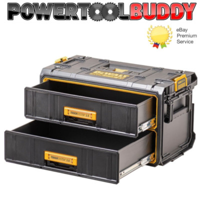 Dewalt DWST83529-1 Toughsystem 2.0 Werkzeugkoffer 2 tiefe Schubladen Werkzeugkasten Organizer