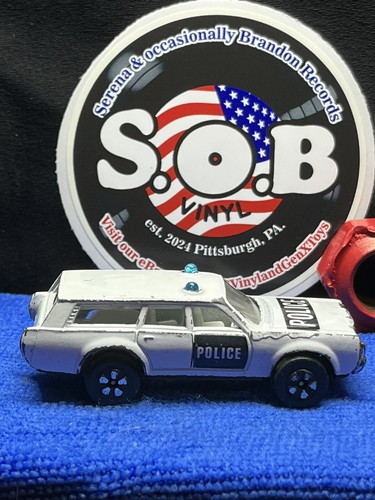 Playart Mercury Police Wagon DieCast Car EX Condition Hong Kong White Diecast - Picture 4 of 7