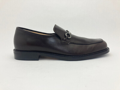 Salvatore Ferragamo Classic Gancini Loafers, Black D, FREE