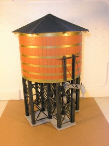 Handcrafted O O27 Old Time Wooden Water Tower 6 Dia X 4 Tank 11 Tall C7 Ebay