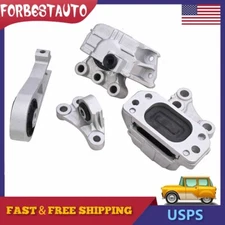For 2015-2017 Jeep Renegade L4 2.4LN 4Pcs Engine Mounts & Transmission Mount Set