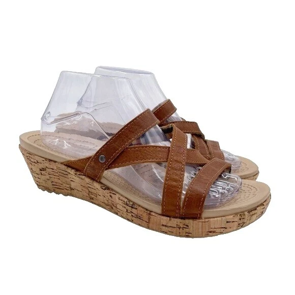 Crocs Leather Upper Casual Sandals for Women