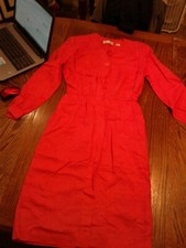 Vintage Albert Nipon Womens 6 Pink Button Up Dress cb17 