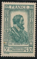 TIMBRE FRANCE 592** Henri IV Hommes Célèbres  neuf sans charnière 1943