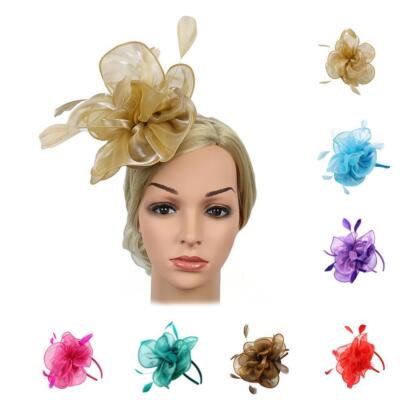 Wunderschöne Dame Fascinator Schleier Hut Stirnband  Cocktail Party Headwear