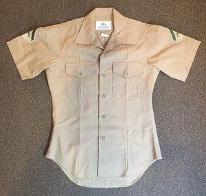 usmc short sleeve khaki shirt