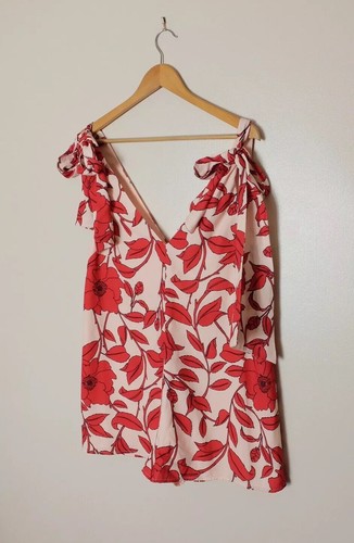 Keepsake tutina pagliaccetto donna tutto legato rosso floreale taglia small - Foto 7 di 12