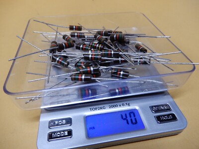 Vintage Carbon Comp Resistors 1.5KΩ 1W 10% (40) NOS Allen-Bradley IRC Stackpole