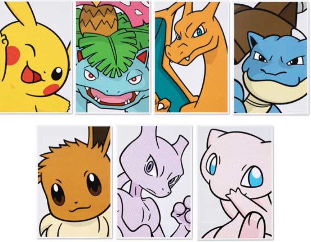 Pokemon Center Poster Venusaur Charizard Blastoise Pikachu Eevee