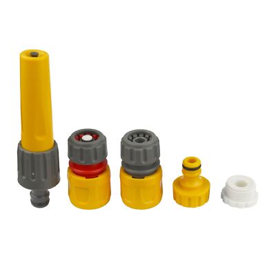 Hozelock Garden Hose Nozzle Fittings 1/2'' & 3/4'' BSP Aqua Stop Tap Connector