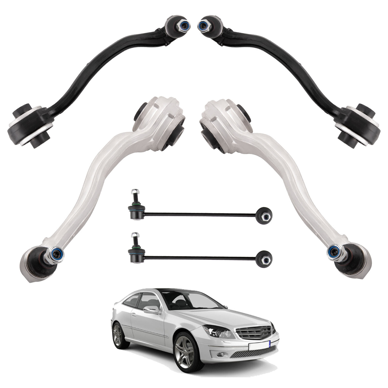 Front Suspension Upper & Lower Control Arms Kit for Mercedes C-class 2033303311