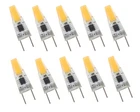 10pcs G8 G8.5 Led Bulb Puck light COB 1505 LED Cabinet Light 110V Warm White H