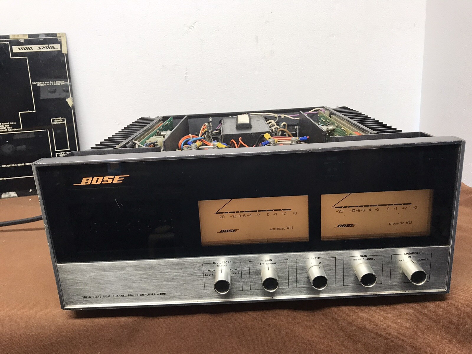 Bose 1801 Vintage Solid State Dual Channel Power Amplifier eBay